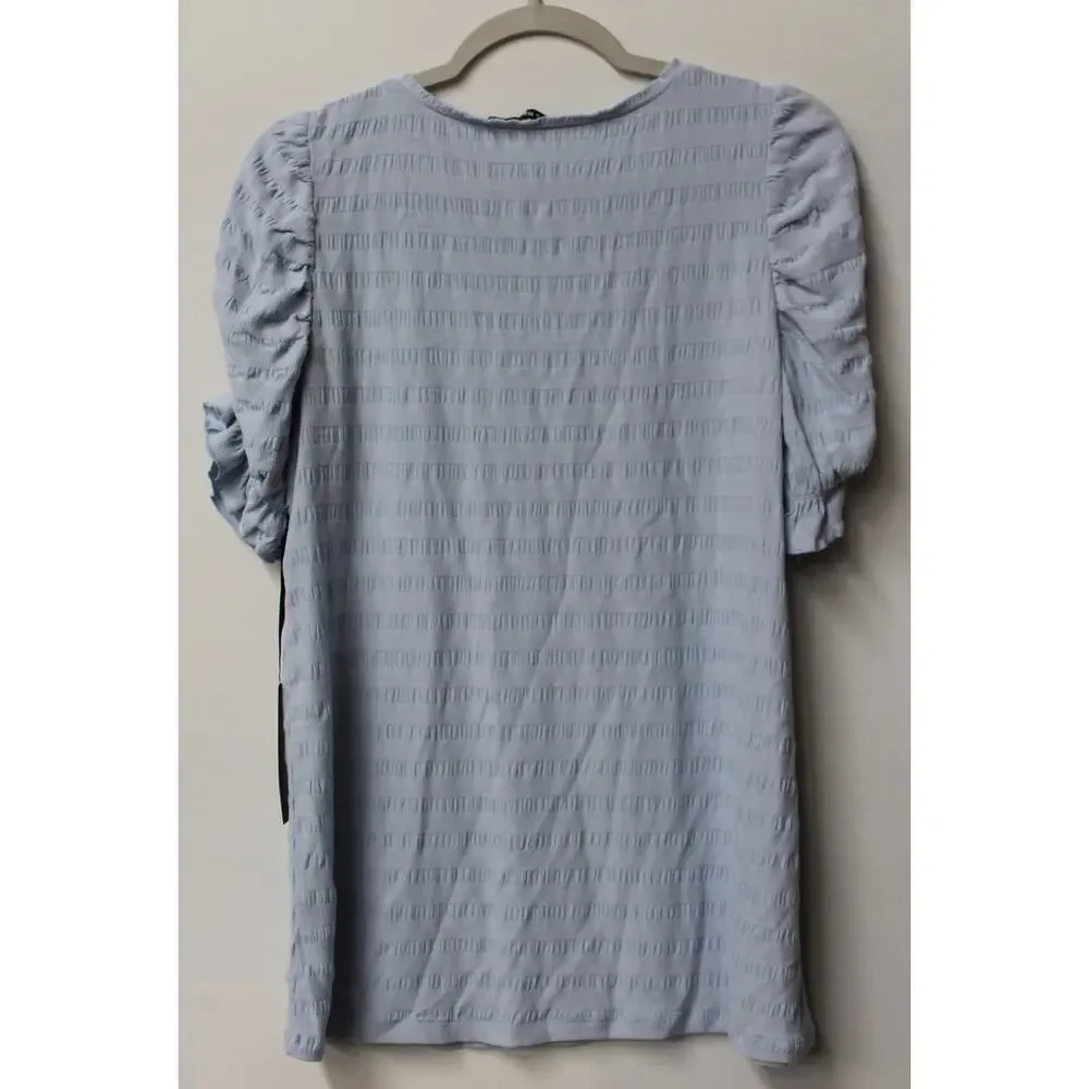 *NEW* DOE & RAE SCRUNCH SLEEVE TOP - Picture 2 of 5